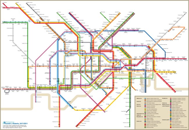 New York style Tube Map